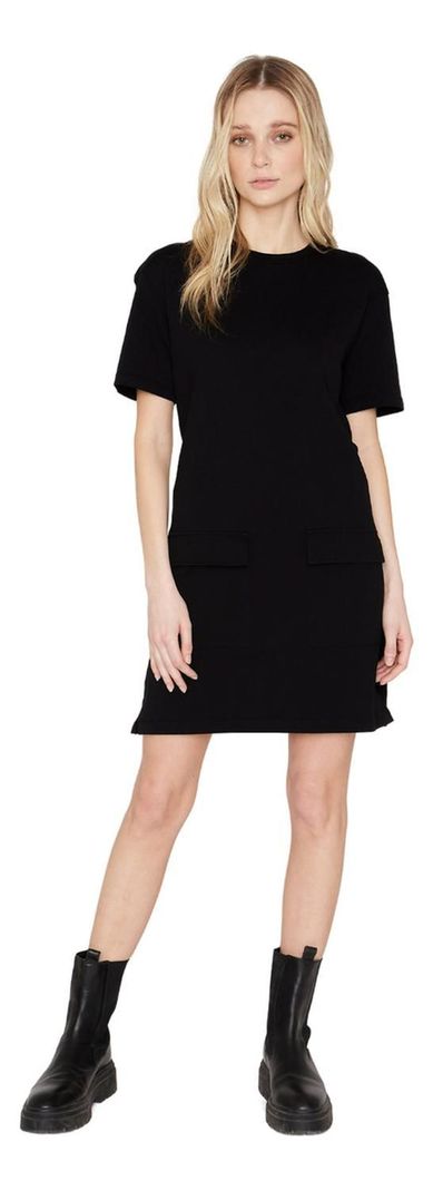 Vestido Cargo Negro Jacinta Tienda-1