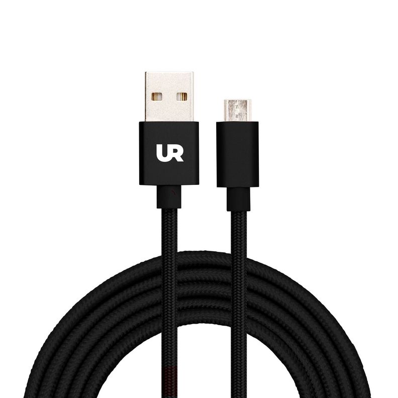 Cable Micro USB 2 Metros Negro Urbano Labs-2