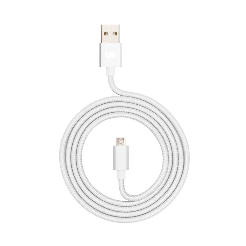 Cable Micro USB 2 Metros Blanco Urbano Labs-0