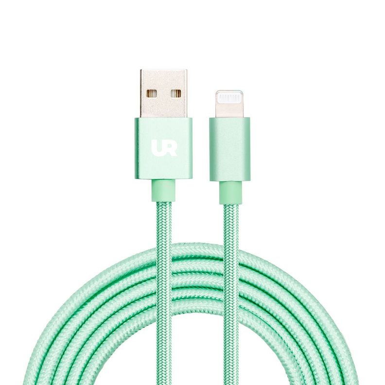 Cable Iphone Lightning Certificado 1 Metro Menta Urbano Labs-2
