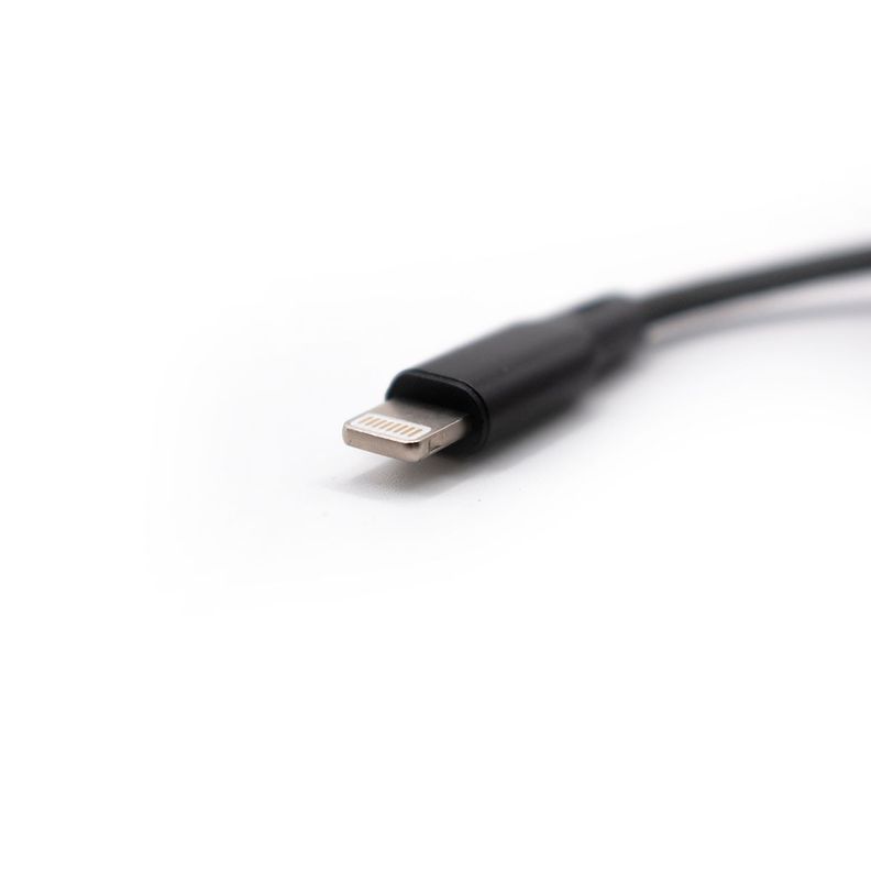 Cable Telefonia Negro 3 en 1 Lightning + Micro USB +  Tipo C 1,2 Metros Urbano Labs-0