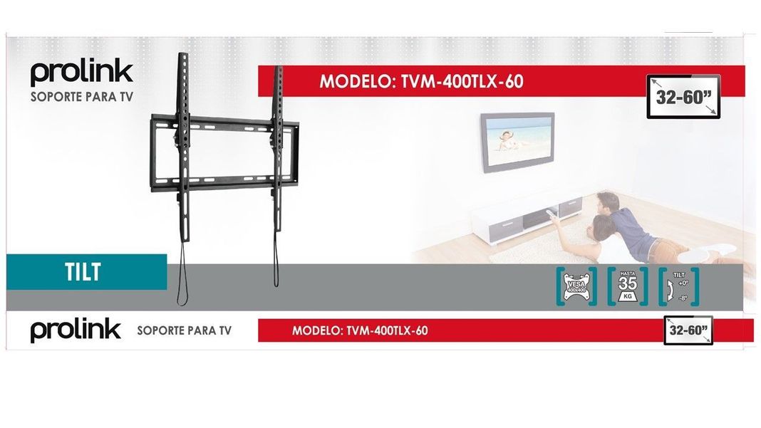 Soporte TV Inclinacion TVM-400TLX-60 Prolink 32" a 60"-4