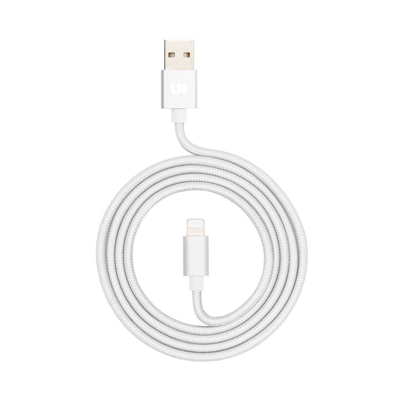 Cable Iphone Lightning Certificado 1 Metro Silver Urbano Labs-0