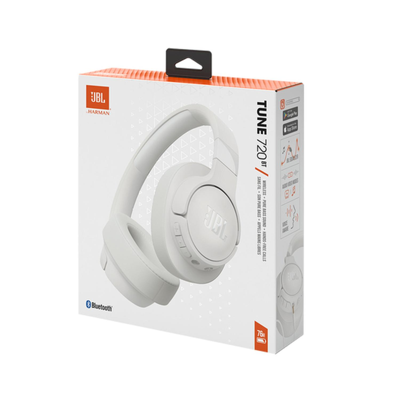 Audífonos Diadema JBL Tune 720BT Inalámbrico Blanco-9