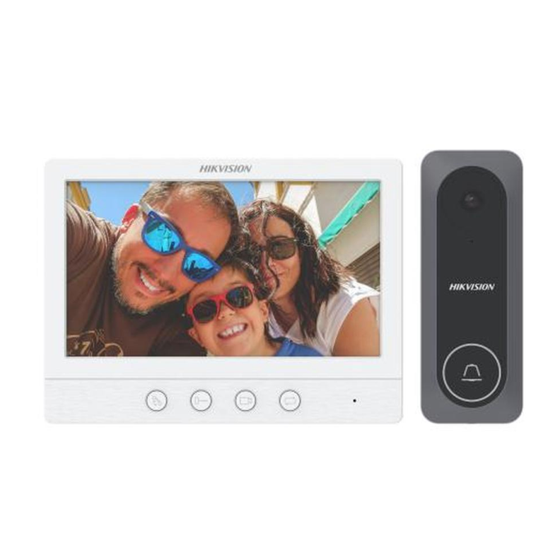Kit Video Portero Hikvision DS-KIS212 HD 4 Hilos Analógico 7"-0