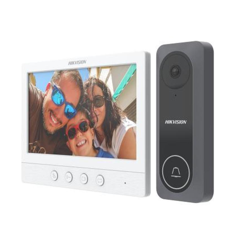 Kit Video Portero Hikvision DS-KIS212 HD 4 Hilos Analógico 7"-1