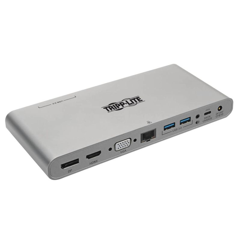 Docking Station Tripplite Ultra HD 4K DP HDMI VGA USB A/C-0