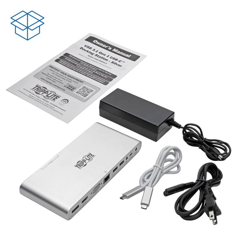 Docking Station Tripplite Ultra HD 4K DP HDMI VGA USB A/C-6