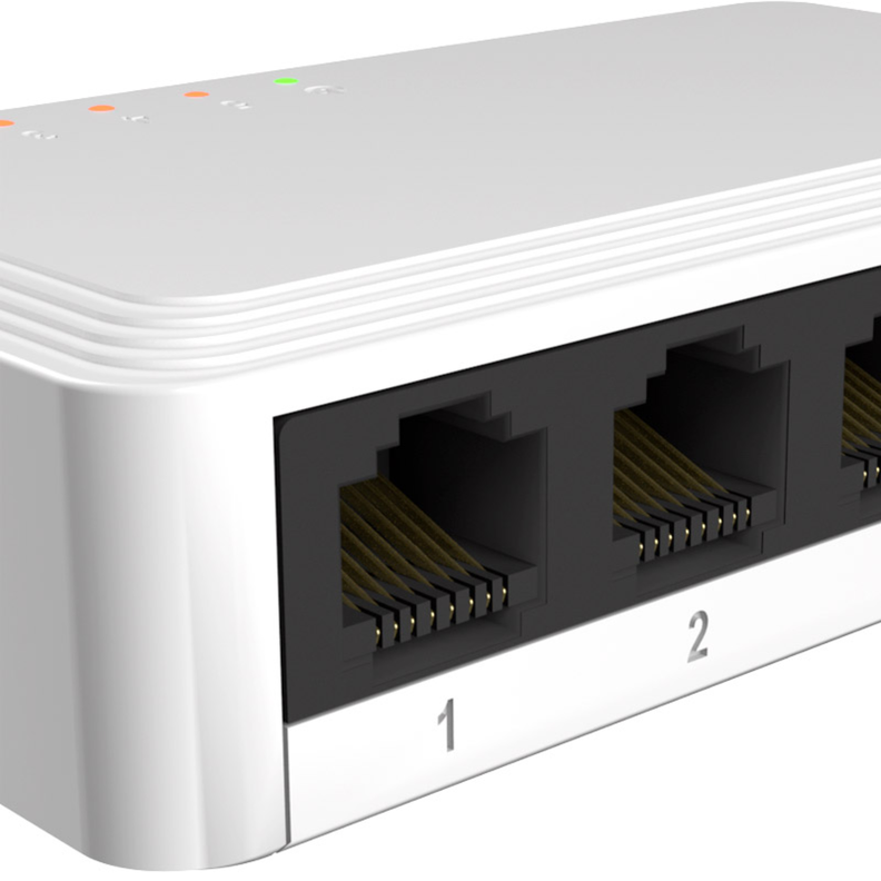 Switch de escritorio Nexxt Solutions 5 puertos NSW-N501G-4