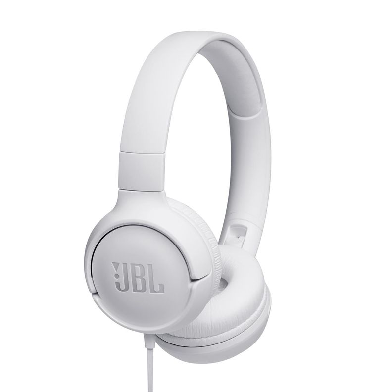 Audífonos Diadema c/Micrófono JBL Tune 500 Alámbrico Blanco-0