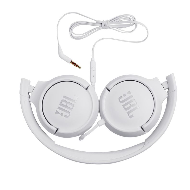 Audífonos Diadema c/Micrófono JBL Tune 500 Alámbrico Blanco-2