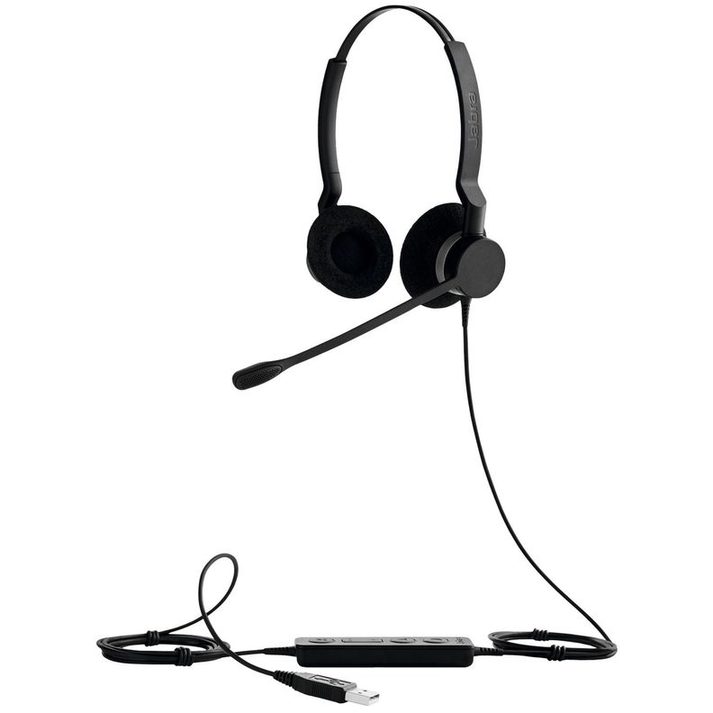 Auriculares On-Ear Alámbrico Jabra BIZ 2300 USB MS Duo Negro-3