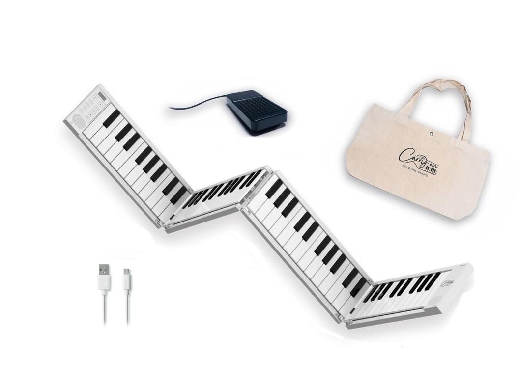 Piano PLEGABLE 88teclas, 128sonid, Parlant,USB, MIDI-2