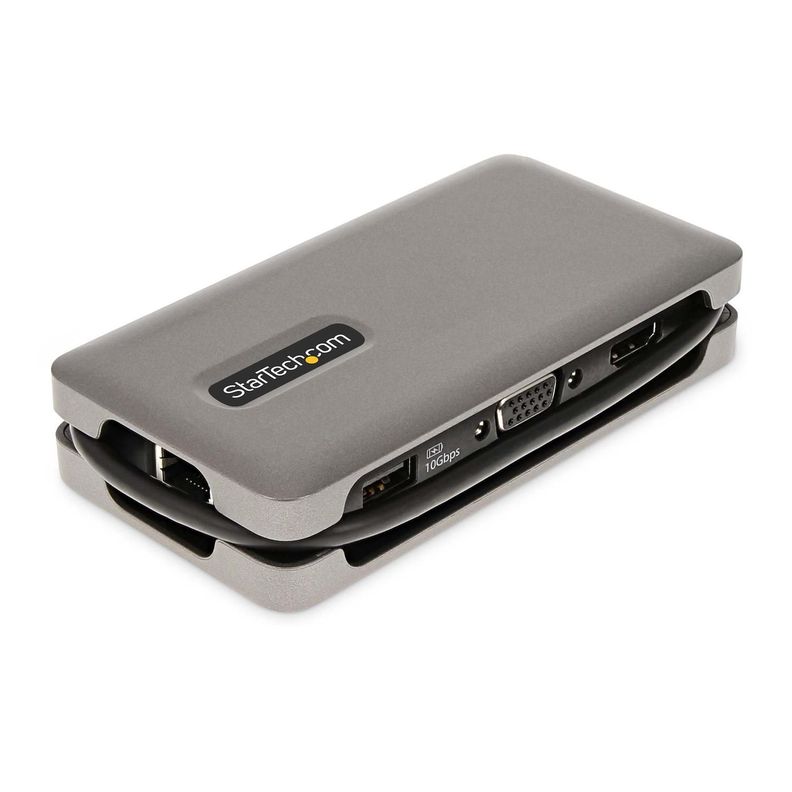Docking Station USB-C - HDMI 4K a 60Hz VGA GbE 3 puertos USB-2
