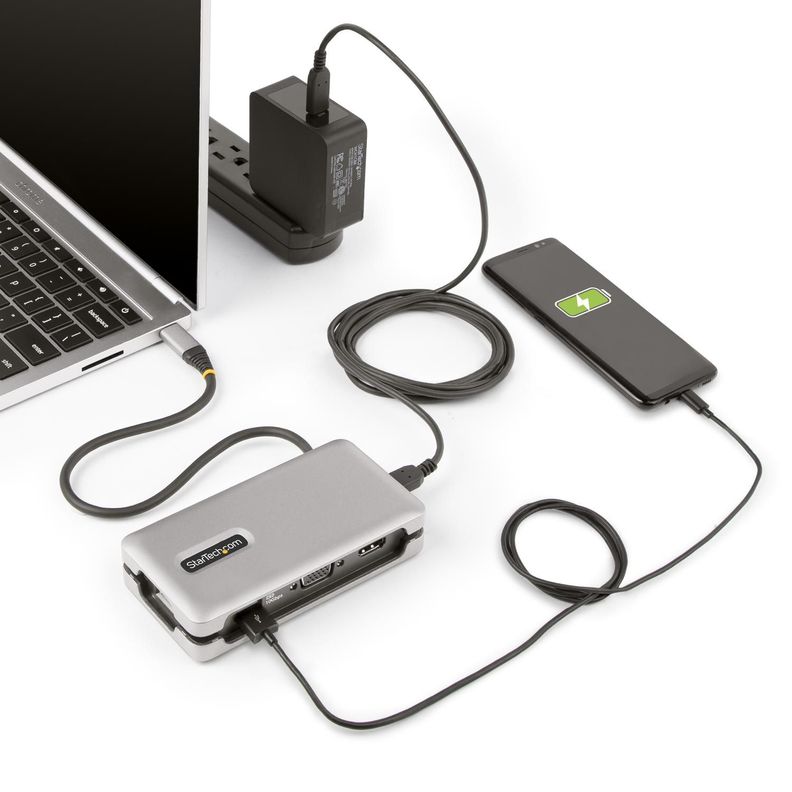 Docking Station USB-C - HDMI 4K a 60Hz VGA GbE 3 puertos USB-7