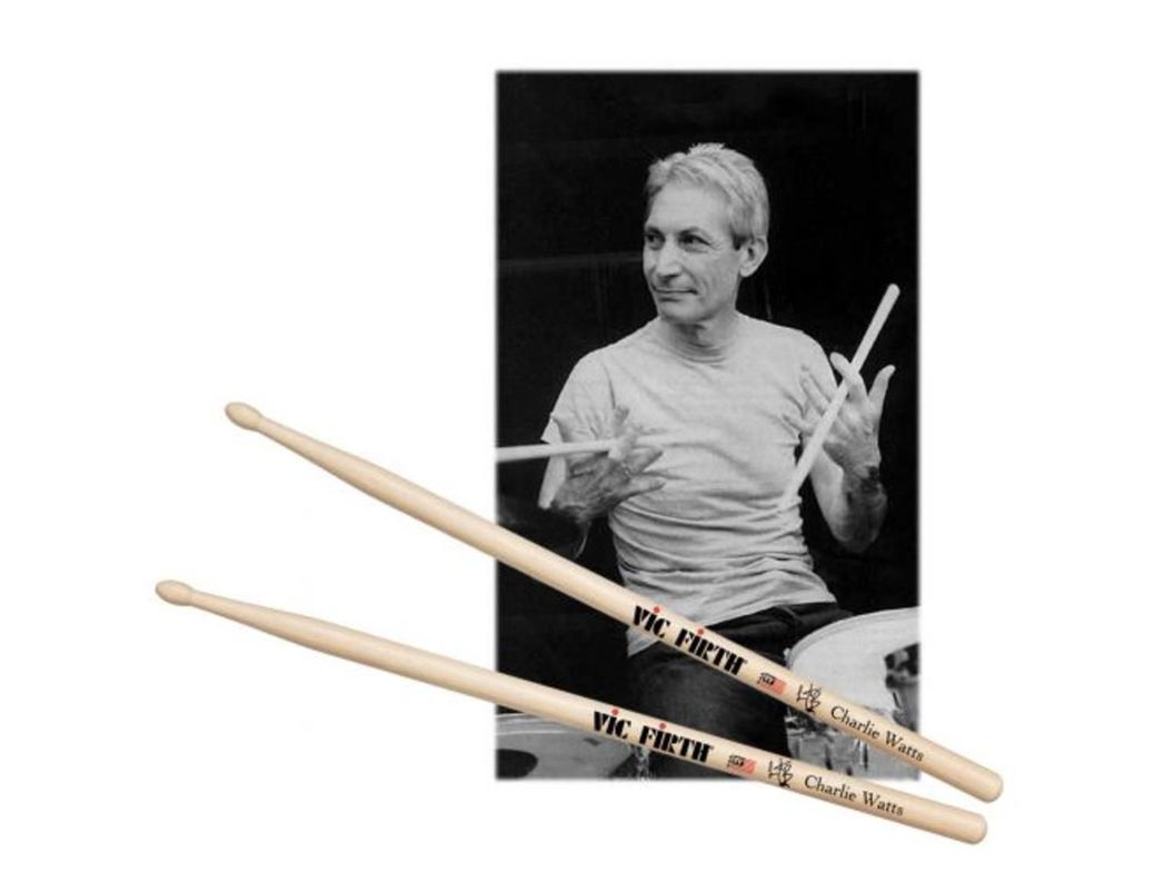 Baquetas Batería Serie Autografiados/Charlie Watts Vic Firth-4