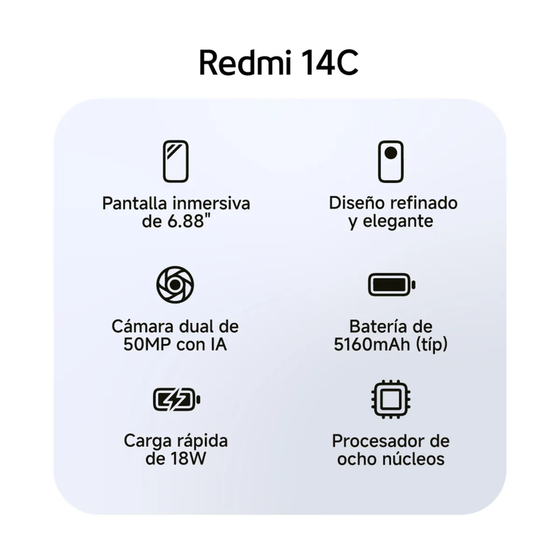 Celular Xiaomi Redmi 14C 4GB 256GB Midnight Black-1