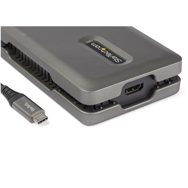 Mini Docking Station USB-C a HDMI 2.0 4K SD/MicroSD GbE 2 Puertos USB-1