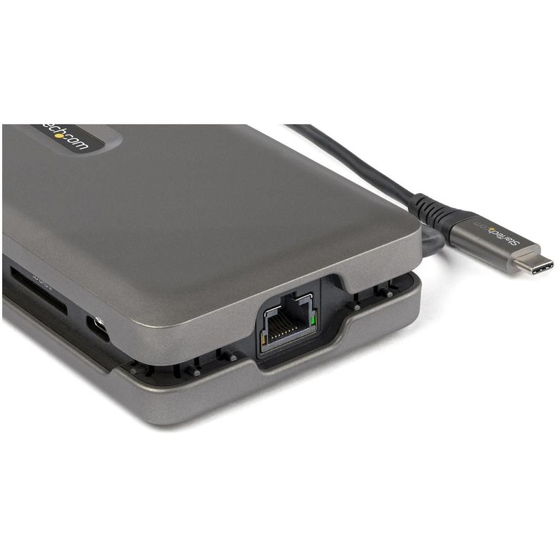 Mini Docking Station USB-C a HDMI 2.0 4K SD/MicroSD GbE 2 Puertos USB-3