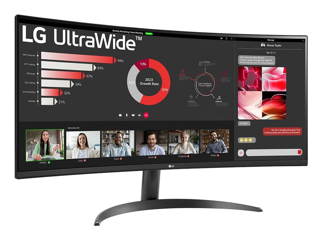 Monitor Curvo LG UltraWide 34WR50QC-B WQHD 34"-2
