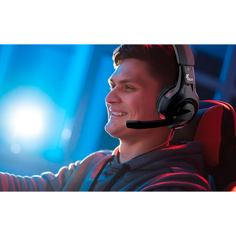 Audífonos Diadema Gamer Xtech XTH-541 Alámbrico Negro-2