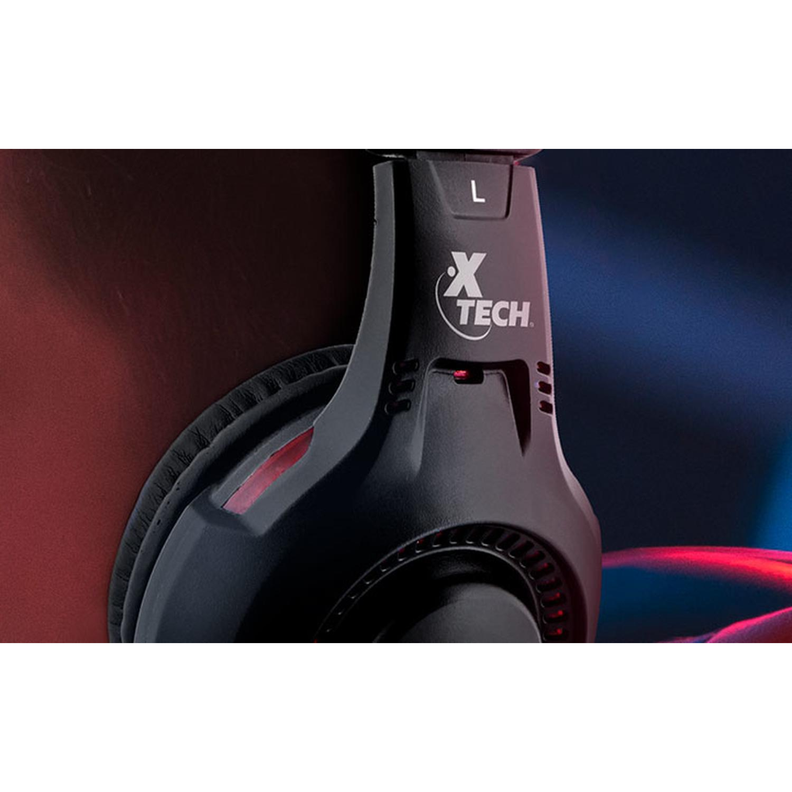 Audífonos Diadema Gamer Xtech XTH-541 Alámbrico Negro-3