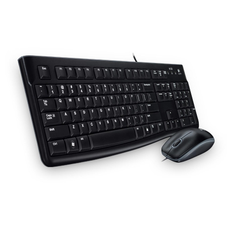 Combo de Teclado y Mouse MK120 USB Negro-0