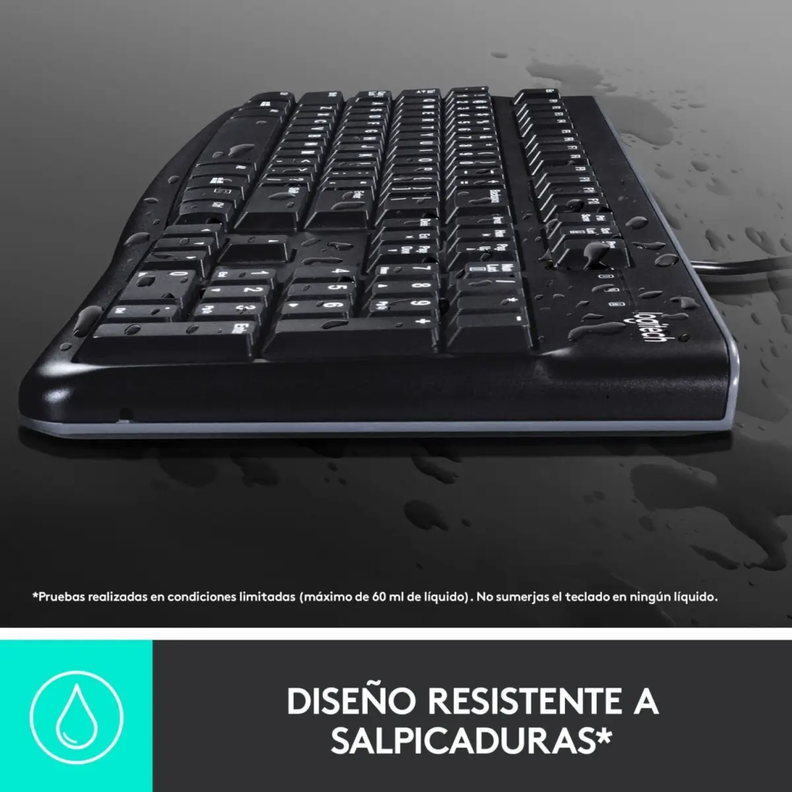 Combo de Teclado y Mouse MK120 USB Negro-4