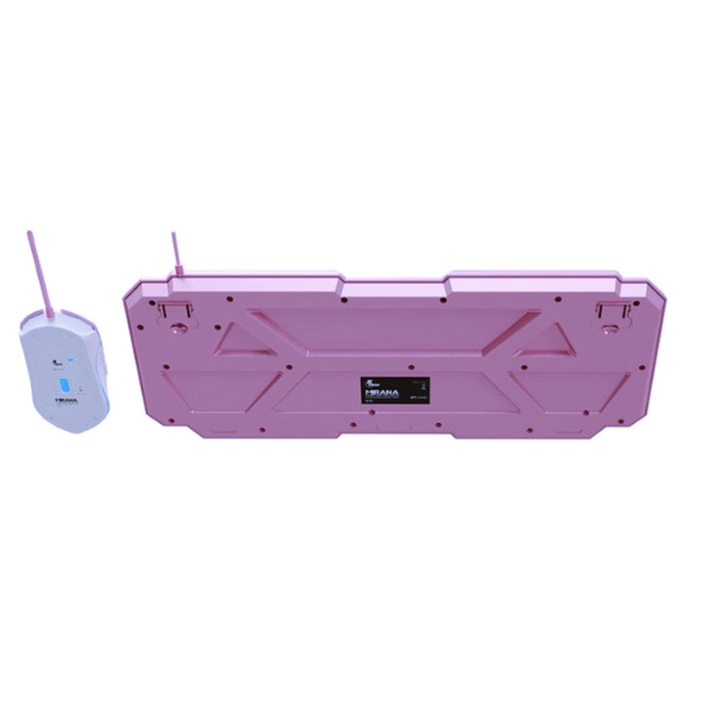 Kit Teclado y Mouse Xtech XTK-540S USB QWERTY Español Rosa-2