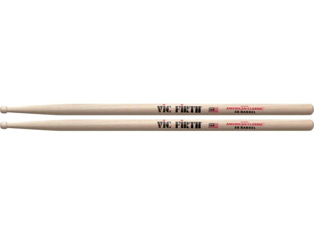 Baquetas Batería American Classic 5B c/Punta BARRIL Vic Firth-0