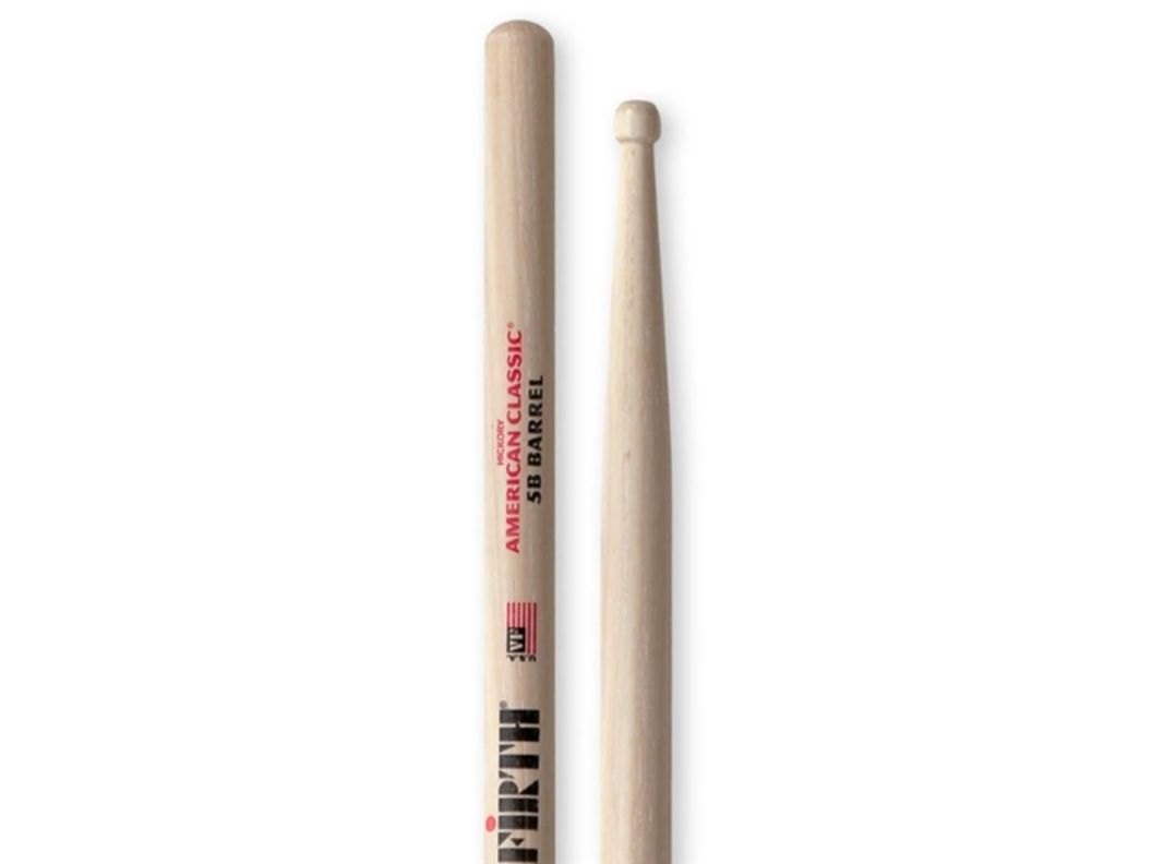 Baquetas Batería American Classic 5B c/Punta BARRIL Vic Firth-2