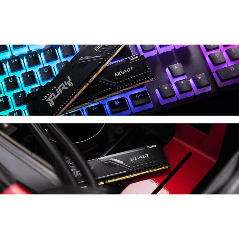 Memoria RAM Kingston Fury Beast Black 32 GB DDR4 3200 MTs-2