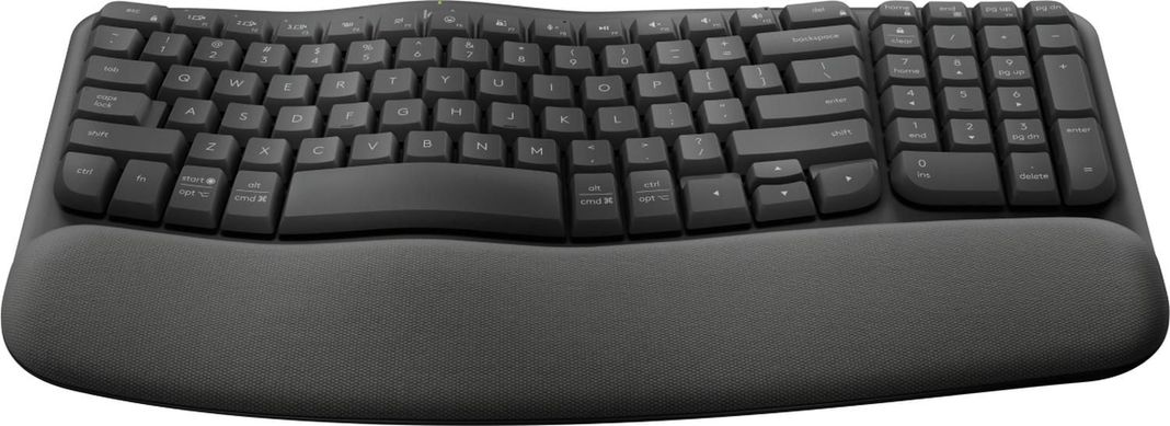 Teclado Wave Keys RF Inalámbrico + Bluetooth QWERTY Español Grafito-1