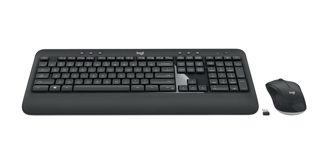 Kit Teclado y Mouse Advanced RF inalámbrico Negro, Blanco-1