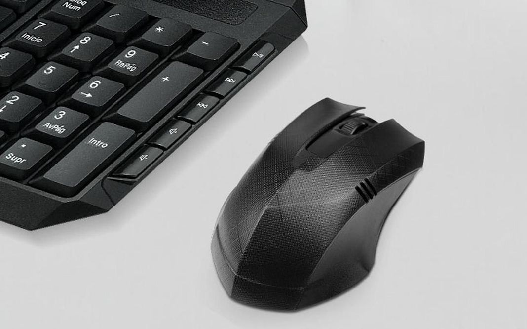 Kit Teclado y Mouse RF inalámbrico QWERTY Español Negro-5