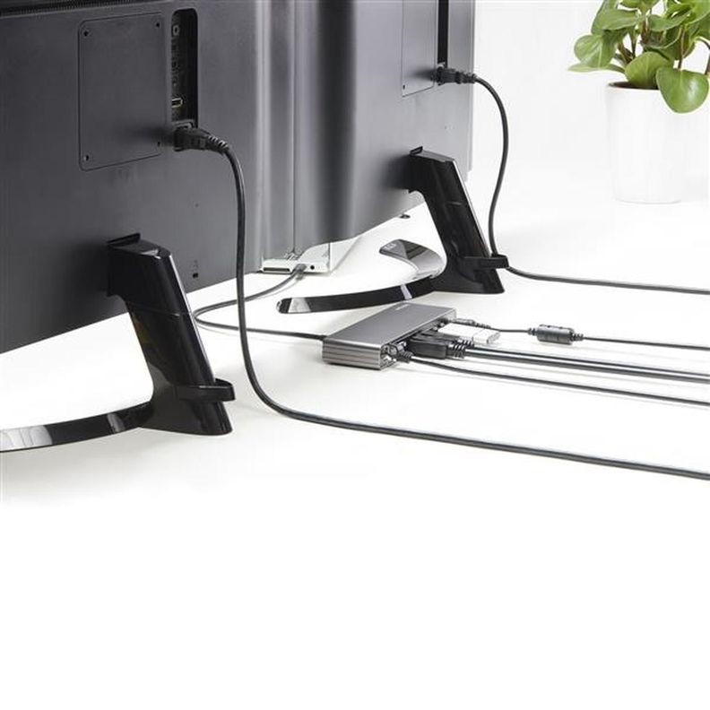 Docking Station StarTech Thunderbolt 3 2 Monitores 4K y 85W-4