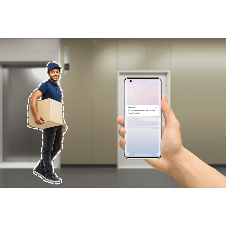 Timbre Inteligente Xiaomi Smart Doorbell 3-7