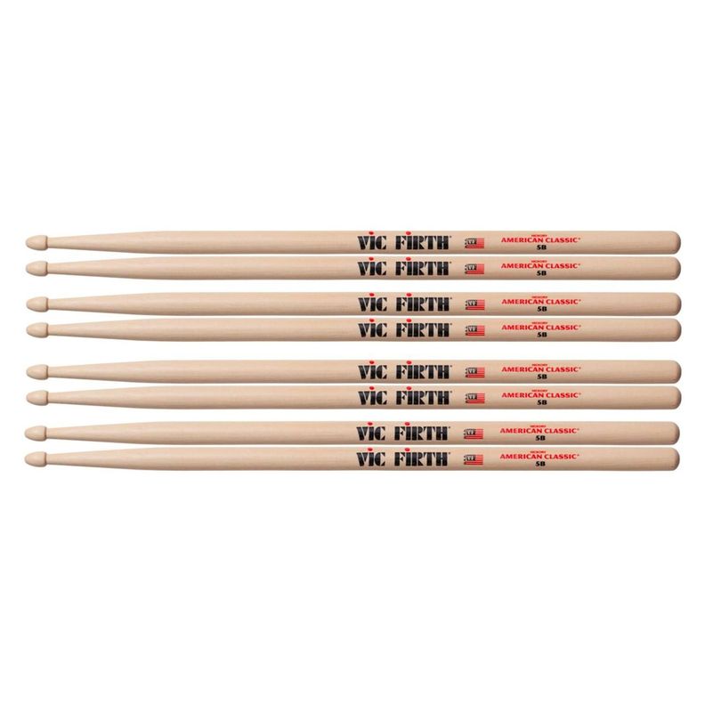 Baquetas Batería Pack 4 pares 5B Vic Firth-0