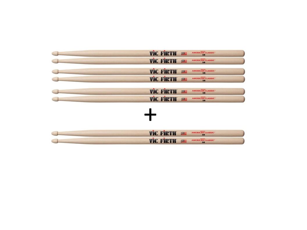Baquetas Batería Pack 4 pares 5B Vic Firth-2
