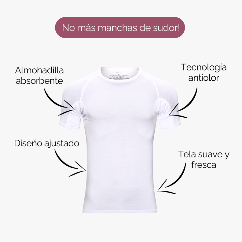Camiseta Interior Primera Capa con Almohadillas Antisudor-3
