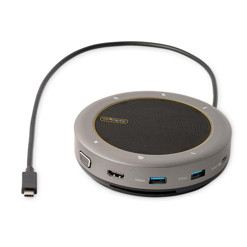 Docking Station con Altavoz StarTech USB-C a VGA/4K HDMI-1