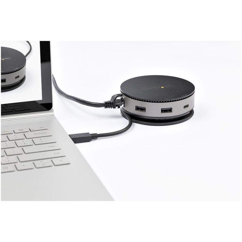 Docking Station Portátil HDMI 4K DP VGA GbE 3 puertos USB-1