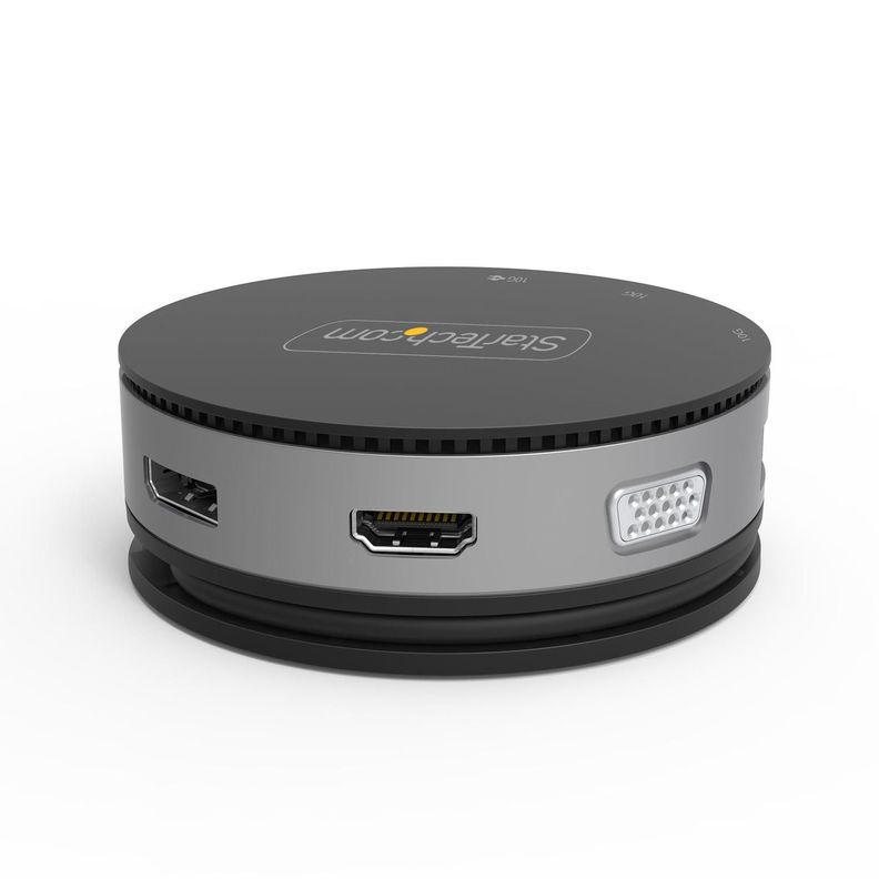 Docking Station Portátil HDMI 4K DP VGA GbE 3 puertos USB-6