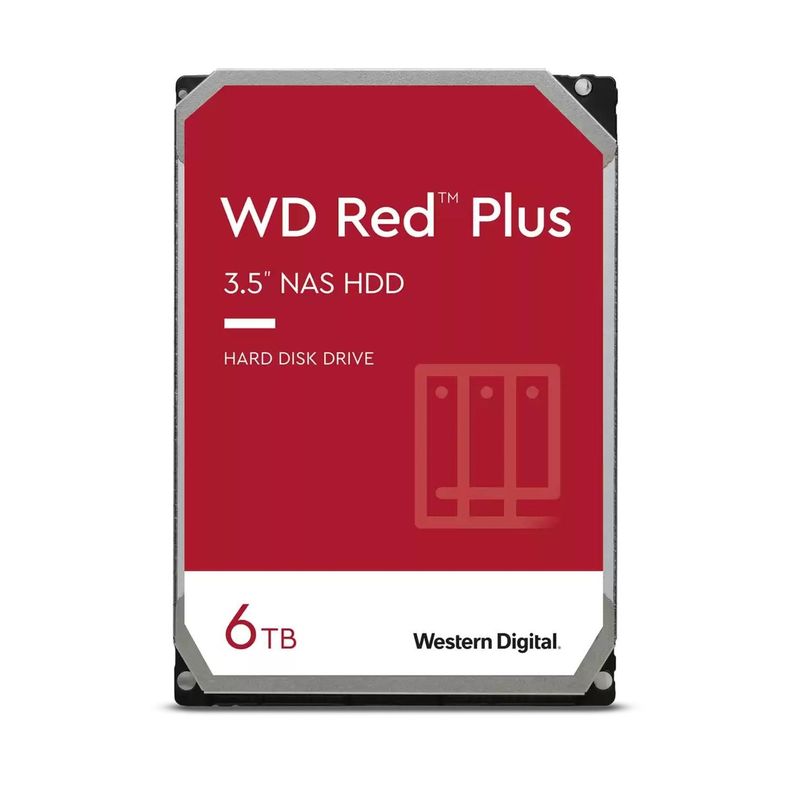 Disco duro interno 3.5" 6 TB Western Digital Red Plus-0