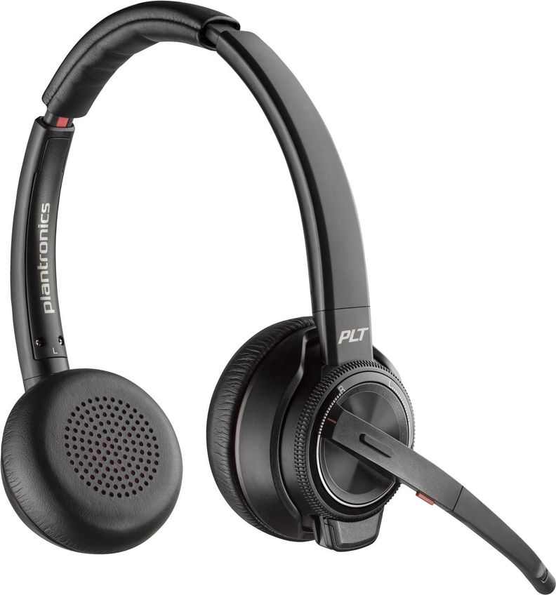 Auriculares On-Ear Inalámbrico Poly Savi 8220 UC Negro-1