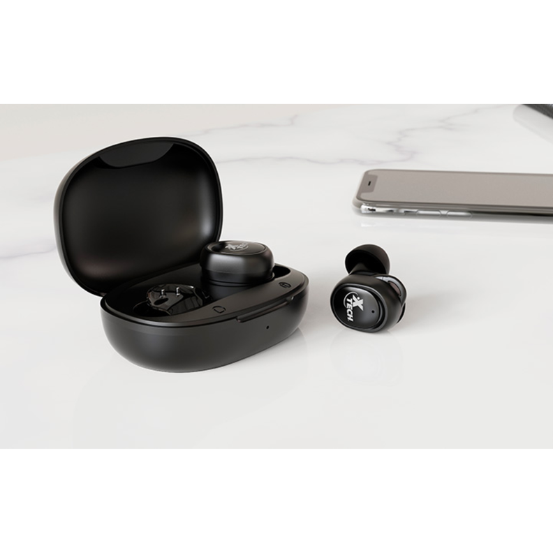 Audífonos In-ear c/Micrófono Xtech XTH-701 Inalámbrico Negro-3