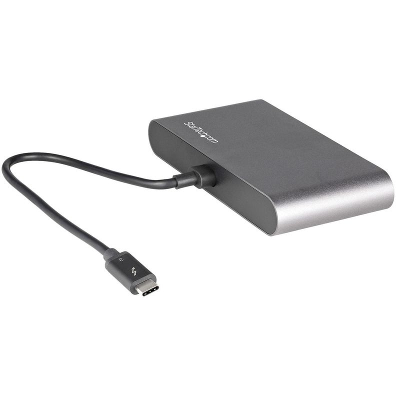Mini Docking Station Portátil para 2 Monitores con DP 4K USB-A GbE-2