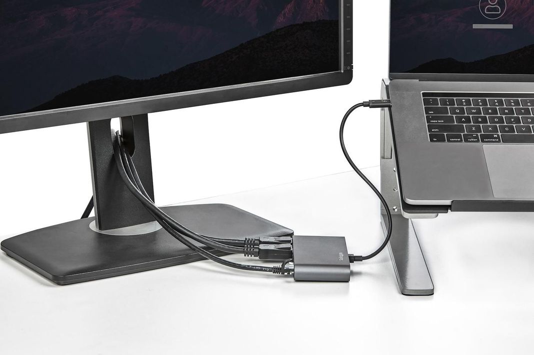 Mini Docking Station Portátil para 2 Monitores con DP 4K USB-A GbE-5