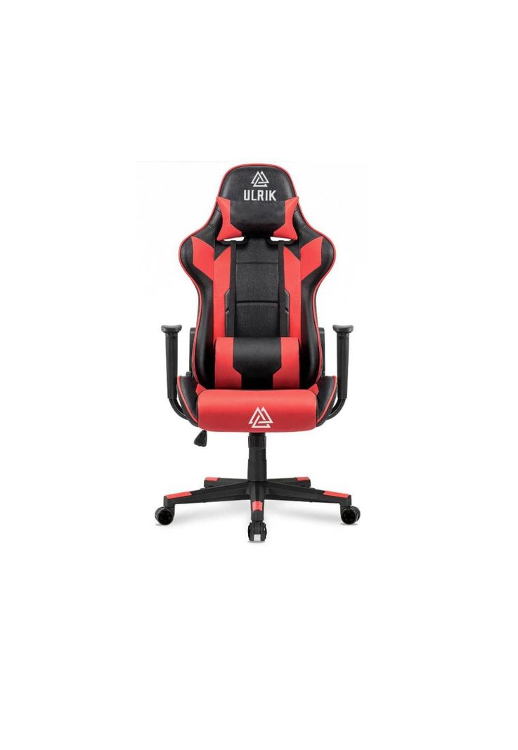 Silla Gamer de Oficina Profesional Ulrik Roja-1