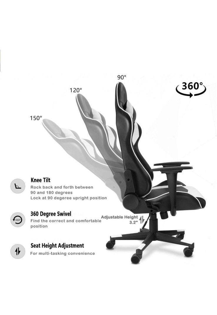 Silla Gamer de Oficina Profesional Ulrik Roja-4